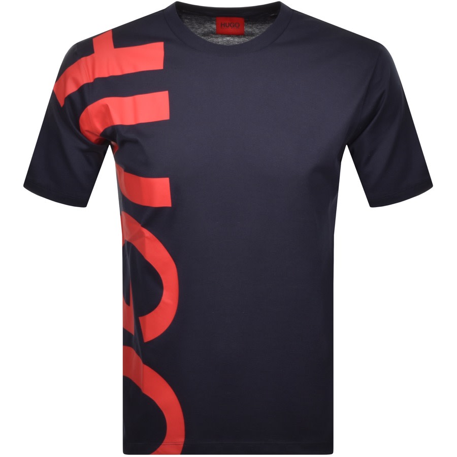 Alternative Image for ProductHUGO Daws 211 Crew Neck Short Sleeve T Shirt Navy1